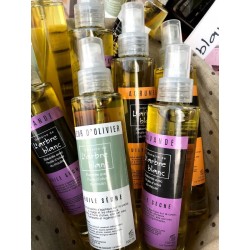 Huile d'olive cosmétique sèche multi usages : cheveux et corps