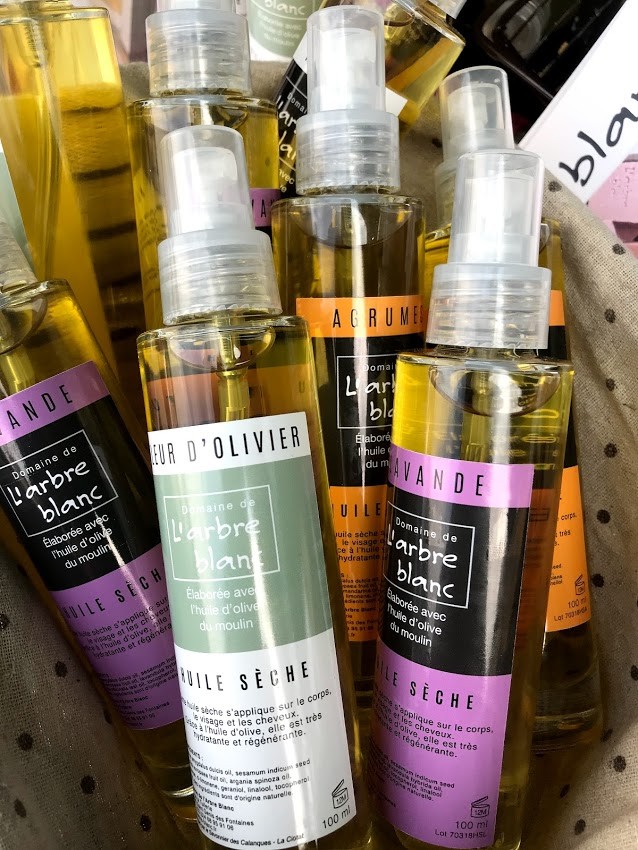 Huile d'olive cosmétique sèche multi usages : cheveux et corps