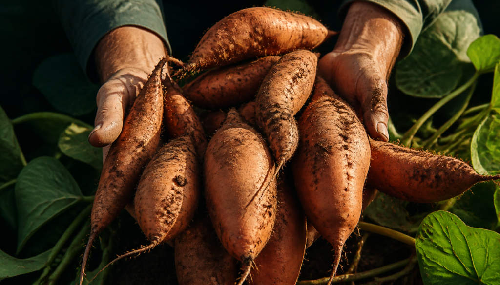 combien de patates douces par pied